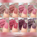 LILYCUTE 7ml 4/6/8/12Pcs Water-Based Nail Polish Set Quick Drying No Need of Lamp Glitter Nail Art Varnish For Nails Manicure
