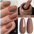 LILYCUTE Dark Grey Matte Color Series Gel Nail Polish Winter Long Lasting Full Coverage Manicure Soak Off Nails Art Gel Varnish
