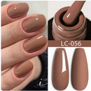 LILYCUTE Dark Grey Matte Color Series Gel Nail Polish Winter Long Lasting Full Coverage Manicure Soak Off Nails Art Gel Varnish