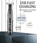 Kemei KM-1903 Unisex Private Electric Trimmer Electric Hair Shaver with LCD Display – All-in-One Full Body Hair Removal Device