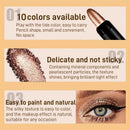 10pcs Pearlescent Eyeshadow Sticks High Pigmented Eyeshadow Pencil Glitter Waterproof Long-Lasting Eye Makeup Non-Smudged