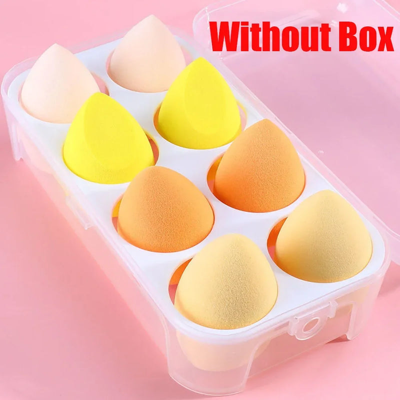 8/4 Pcs Soft Makeup Sponge Dry Wet Cosmetic Puff Foundation Concealer Highlight Blender Makeup Beauty Makeup Tool Accessories