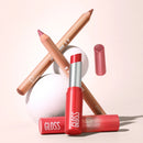 1set, 8 colors lip liner lipstick combo, long-lasting moisturizing, easy to apply, comes with a pencil sharpener, gift for women