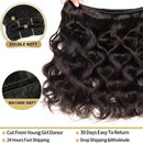 100% Unprocessed Virgin Brazilian Human Hair Bundles Natural Black Color 30 32 Inch Body Wave 3/4 Bundles Raw Hair Extensions 16A Remy Pure Human HairBundle