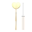 Eyelash Extensions Checking Mirror Heart Shape Stainless Steel Multifunction Lashes Mirror Beauty Makeup Supplies