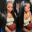 Straight Human Hair Bundles With A Closure Human Hair 24 Inch Transaprent Lace 4x4 5x5 2x6 Hd Lace Closure 3-5 Workdays Delivery