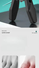 25° Slant Edge Nail Clipper Wide Opening Stainless Steel Professional Ingrown Toenail Tools Eagle Beak Oblique Toe Nail Trimmers