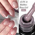 LILYCUTE 7ml Nude Crystal Rubber Base Gel Nail Polish Natural Semi Permanent Soak Off UV LED Varnish DIY Nail Art Manicure