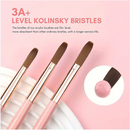 3pcs Acrylic Nail Brush Set Size 8/10/14 for Acrylic Powder Application Brushes Nail Art Extension & Carving Salon Tool