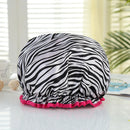 4 Pieces Shower Cap for Women, Elastic and Reusable,Environmental Protection Hair Bath Caps,Double Waterproof Layers Bathing Hat