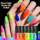 LILYCUTE 7ML Fluorescent Color Series Gel Nail Polish Neon Semi Permanent UV LED Gel Nail Art Soak Off Varnish Design Manicure