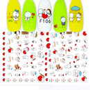 6PCS 3D Valentines Day Nail Art Sticker Lover Letter Cute Girl Cartoon Slider Full Wrap Stickers On Phone Nail Art Accessories