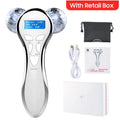 Electric Facial Beauty Instrument Micro Current Face Lifting Roller Massager EMS Skin Tighten Machine V Face Beauty Device
