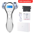 Electric Facial Beauty Instrument Micro Current Face Lifting Roller Massager EMS Skin Tighten Machine V Face Beauty Device