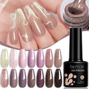 LILYCUTE 7ml Glitter Gel Nail Polish Autumn Winter Colorful Sparkling Laser Semi Permanent Soak Off UV Gel Nail Art Varnish