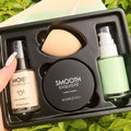4 in1 Makeup Set Long Lasting Foundation Concealer Loose Powder and Makeup Sponge Set,Moisturizing,Perfect Gift for Makeup