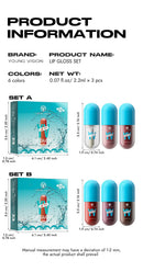 Mini Velvet Matte Lip Gloss Set, 4-Piece Non-Fading, Non-Stick Cup, Long-Lasting Fruit Scented Lip Tint, Smooth and Lightweight