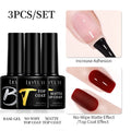 LILYCUTE 6pcs/3pcs/2pcs 7ml Functional Gel Nail Art Set with Base Gel and Top Coat Semi Permanent Soak Off UV Varnish Manicure