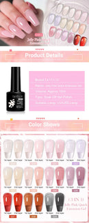 LILYCUTE 7ML 3 IN 1 Clear Jelly Quick Extension Nail Gel Semi Permanente Soak Off UV Long Lasting Construction Gel Varnish Nail