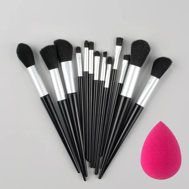 New 13PCS Makeup Brushes Set Super soft EyesShadow Lip Contouring Brush Loose Powder Concealer brochas de maquillaje Makeup Tool