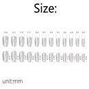 24Pcs Christmas Red Press On False Nails With Adhesive Short Ballerina Coffin Fake Nails DIY Full Cover Tips Manicure Tool