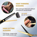 Using Hairdressing Scissors Set Hair Cutting for haircut