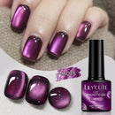 LILYCUTE 7ml Autumn Cat Magnetic Gel Nail Polish Red Brown Semi Permanent Glitter Magnetic Gel UV/LED Soak Off Varnish Design