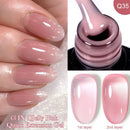 LILYCUTE 7ML 3 IN 1 Clear Jelly Quick Extension Nail Gel Semi Permanente Soak Off UV Long Lasting Construction Gel Varnish Nail