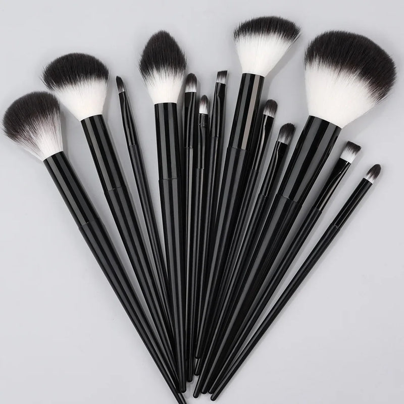 New 13PCS Makeup Brushes Set Super soft EyesShadow Lip Contouring Brush Loose Powder Concealer brochas de maquillaje Makeup Tool