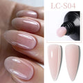 LILYCUTE Nail Extension Gel 10ML Semi Permanent Bright Pink UV Hard Gel Nails Finger Prolong White Clear Nude Gel Nail Polish