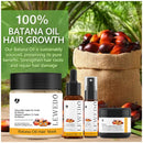 Healthy hair results using Thickening Spray Hair Mask Batana Conditioner