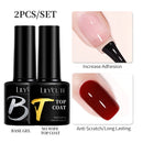 LILYCUTE 6pcs/3pcs/2pcs 7ml Functional Gel Nail Art Set with Base Gel and Top Coat Semi Permanent Soak Off UV Varnish Manicure