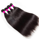 Silky Straight Bundles Human Hair Brazilian Remy Hair Extensions 1/3/4PCS Natural Black 14-30 Inches Hair Weave Bundles