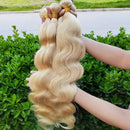 #613 Honey Blonde Body Wave Human Hair Bundles With HD Closure Frontal 4x4 13x4 Virgin Hair Loose Body Wave Bundles With Closure