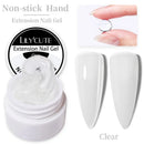 LILYCUTE 1Pc Quick Extension Gel Nail Nude Pink Glitter Building Acrylic Semi Permanent Soak Off UV LED Polish Nail Art Varnish