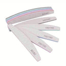 1/3/5/10Pcs Professional Nail File 80/100/150/180/240 Sandpaper Strong Thick Sanding Half Moon Lime nail accessories and Tools