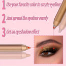 CmaaDu 12 Pcs Set of Waterproof Eyeliner Pens with Shimmering Effects - Includes Eyeshadow Durable and Easy to Color Highlighter