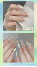 BORN PRETTY 10ml Green Cat Magnetic Gel Ultra Shine Holographic Glitter Semi Permanant Soak Off UV LED Gel Varnish For Manicure