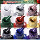 LILYCUTE 7ml Red Green Gel Nail Polish Christmas Series All For Manicure Semi Permanent Soak Off UV LED DIY New Year Nail Art
