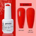 Arte Clavo Red Series Nail Polish Party Colors Gel Varnishes All For Nails Soak Off UV LED Semi Permanent Nail Art Remover Gel