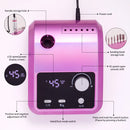 45000RPM Nail Drill Machine Professional Nail Lathe with Large LCD Screen Smart Electric Manicure Polisher Nail Art Tools