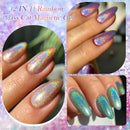 LILYCUTE 6PCS/SET 7ml Laser Glitter Rainbow Cat Magnetic Gel Nail Polish with Free Magnet Semi Permanent Soak Off Nail Art Kit