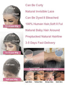 High Density 250% 40 46Inch Deep Wave 13x4 13x6 HD Lace Front Human Hair Wig Loose Water Wave Curly Lace Frontal Wigs Human Hair