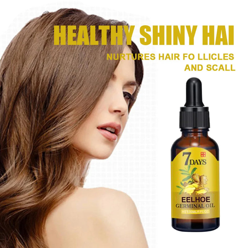 Ginger Hair Growth Oil Natural Essentail Anti-Hair Loss Treatment Hair Hydrating Growth Nutrient Solution Care Products