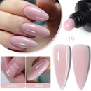 LILYCUTE 15ml Milk White Quick Extension Gel Nail Polish Soak Off UV LED Pink Gel Nail Polish Construction Gel For Fake Nail