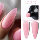 LILYCUTE Nail Extension Gel 10ML Semi Permanent Bright Pink UV Hard Gel Nails Finger Prolong White Clear Nude Gel Nail Polish
