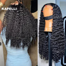 280% Density Burmese Curly Human Hair Wig 13x4 HD Transparent Lace Frontal Wigs Pre Plucked Rem Burmese Human Hair Wigs 32 inch