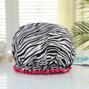 4 Pieces Shower Cap for Women, Elastic and Reusable,Environmental Protection Hair Bath Caps,Double Waterproof Layers Bathing Hat