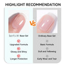 LILYCUTE 18ML Base Gel Top Coat Nail Polish Function Gel Semi Permanent Soak Off UV LED Nail Art Manicure Nail Varnish