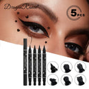 Dragon Ranee Double head Star Seal Eyeliner waterproof non-smudging novice heart plum embellished eye tail eyeliner